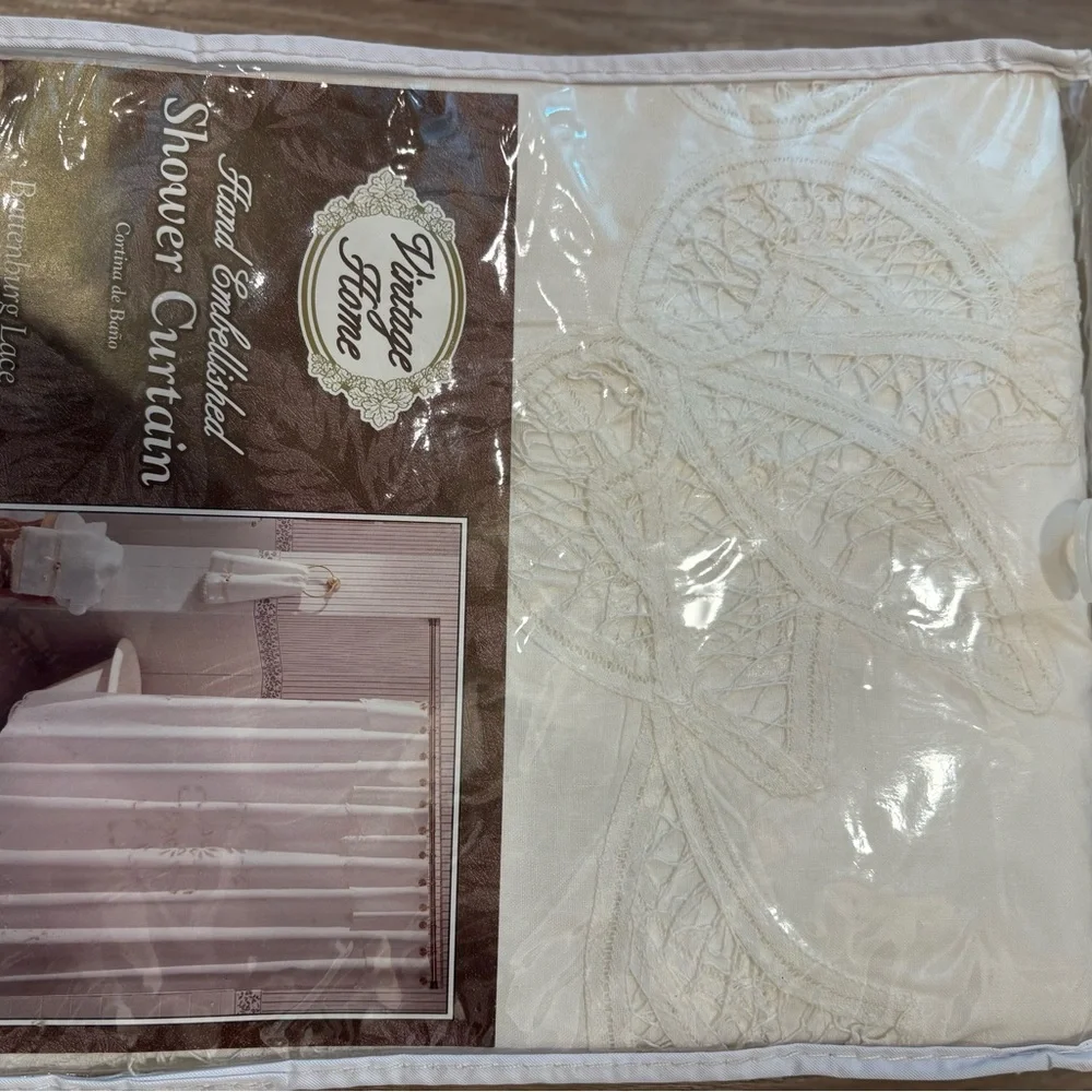 Vintage Brown Shower Curtain